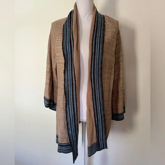 Anthropologie Crane Embroidered Loose Cardigan - Picture 5 of 8